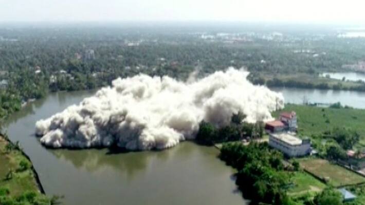 marad flat demolition second day Jain Coral Cove blast marad flat demolition second day Jain Coral Cove blast