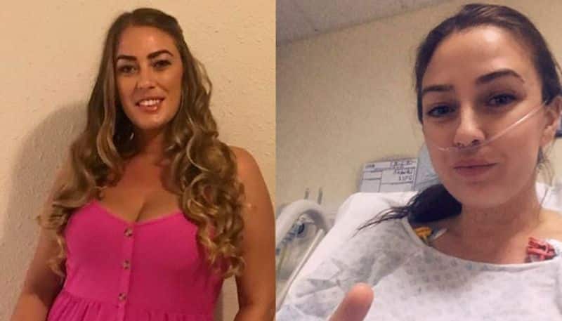 woman has revealed how she nearly died after taking the contraceptive pill caused her to have two huge blood clots