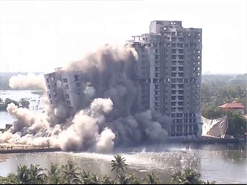 maradu flat demolition photo story