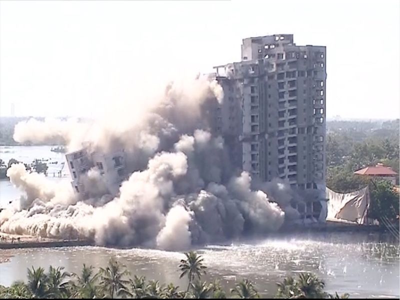 maradu flat demolition photo story