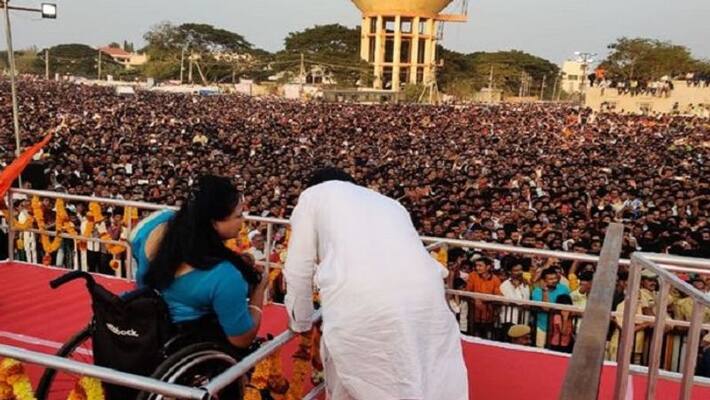 Athlete Dr Malati Holla Talks Over GaviMath Fair in Koppal Athlete Dr Malati Holla Talks Over GaviMath Fair in Koppal