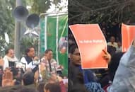 Shashi Tharoor faces Islamic slogans as Muslim students protest his presence at Shaheen Bagh