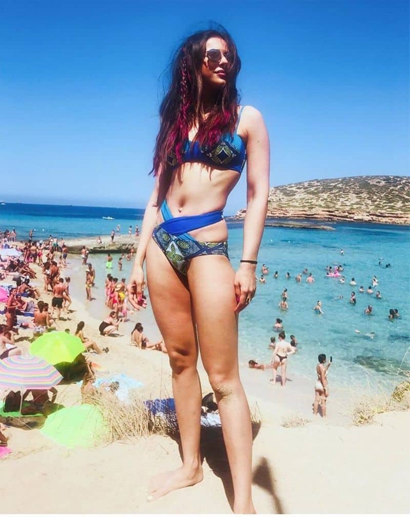 She took to Instagram on Saturday to post another photo from the trip. She captioned the pic, "Just a free spirit with a wild heart and an open road ahead  throwback #ibizadiaries #beachbum #dreamer #gypsy."
