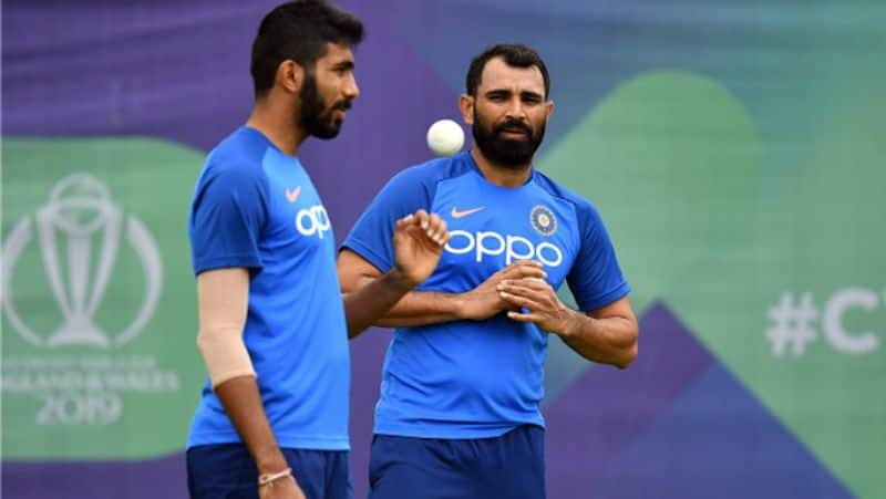 shami inswing jimmy neesham clean bowled in practice match video