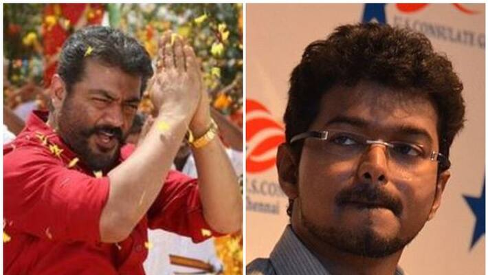 Actor Vijay congrats actor Ajith Actor Vijay congrats actor Ajith