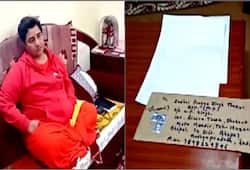 Pragya Thakur receives 'threatening letters' written in Urdu with 'harmful chemicals', files police complaint