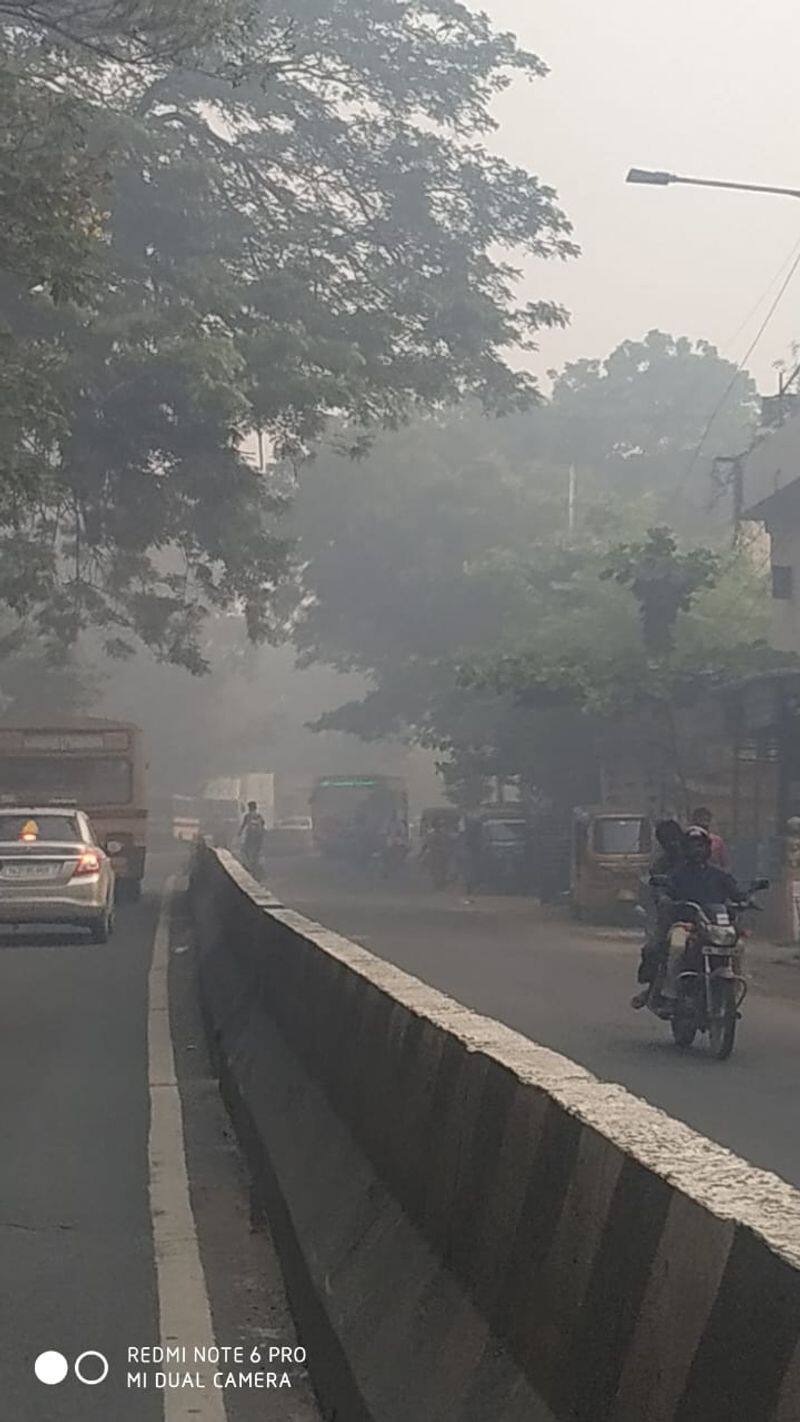 Air pollution in chennai due to Bogi pongal