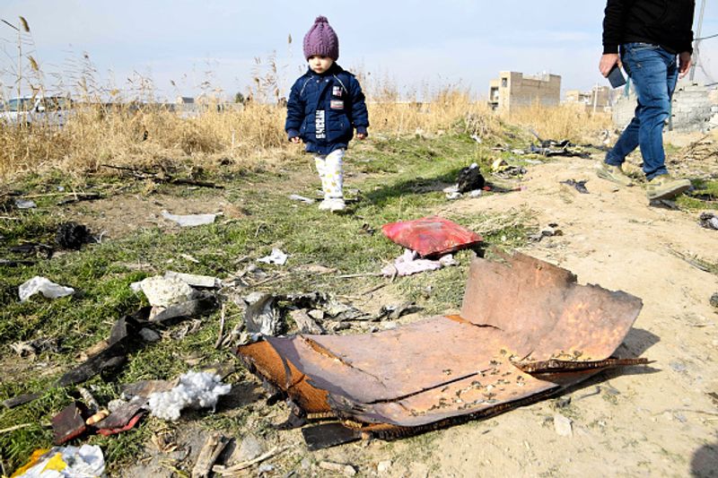 ukraine plane crash students against Khomeini and the State in Iran