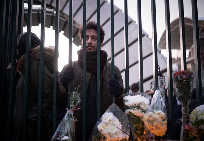 ukraine plane crash students against Khomeini and the State in Iran