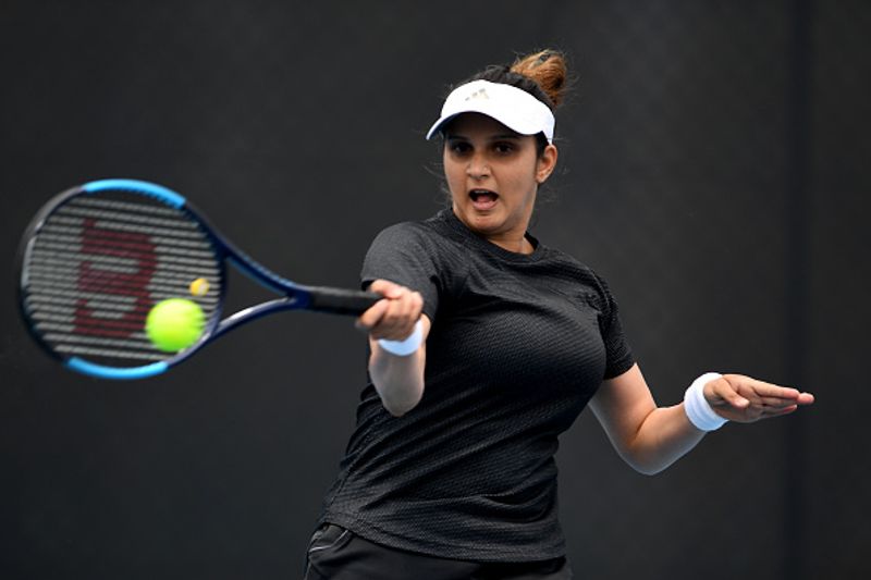 hobart international sania mirza make winning after return pregnancy