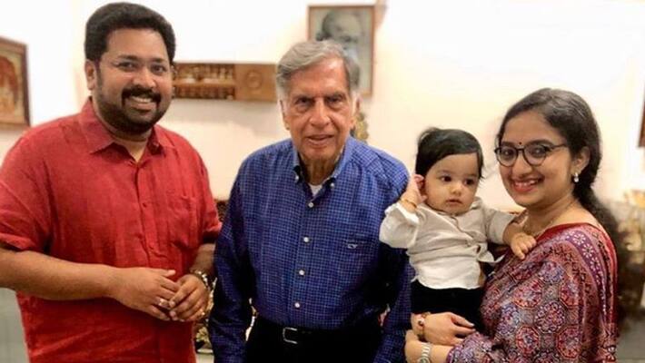 K S Sabarinadhan shares family picture with Ratan Tata K S Sabarinadhan shares family picture with Ratan Tata