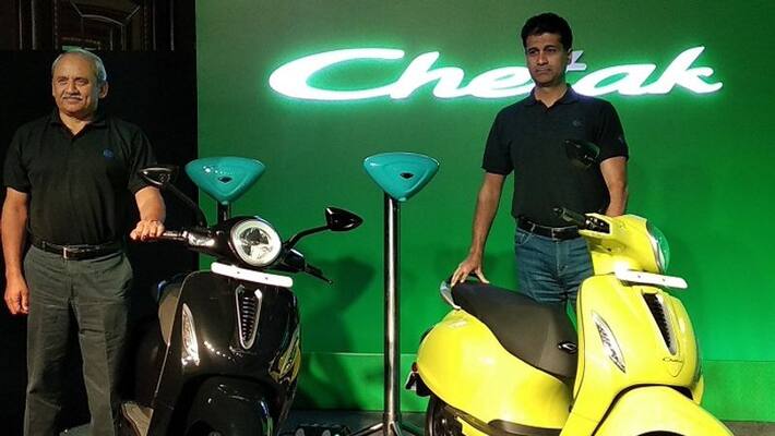 Bajaj chetak electric scooter launched in India Bajaj chetak electric scooter launched in India