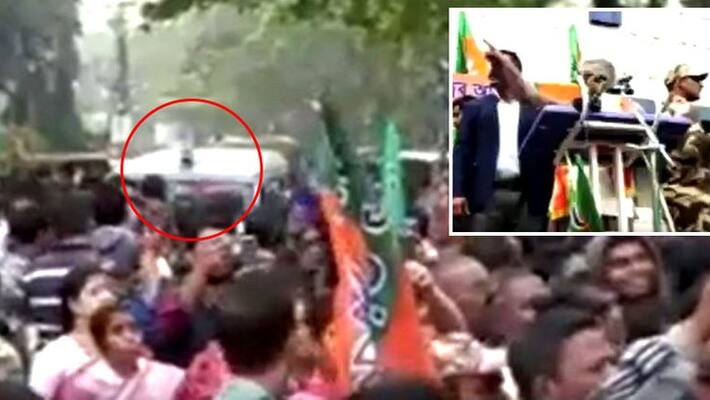Bengal BJP Leader Dilip Ghosh Block Ambulance Bengal BJP Leader Dilip Ghosh Block Ambulance