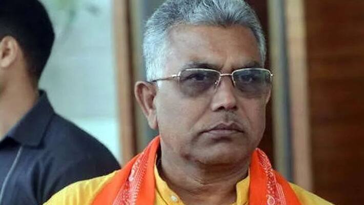 Dilip Ghosh threatens police in Nandigram Dilip Ghosh threatens police in Nandigram