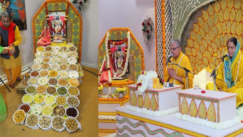 Hema malini organised Bhagwat geeta in mathura at her house Actress Shared Pics KPY