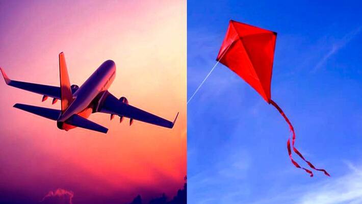 Kite hit on flight engine at Trivandrum international airport Kite hit on flight engine at Trivandrum international airport