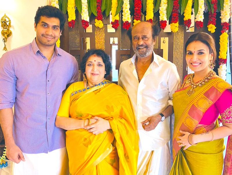 ரஜினியின் இரண்டாவது மகளான சவுந்தர்யா ரஜினிகாந்த் தனது கணவர் விசாகனுடன் காஞ்சிபுரத்தில் உள்ள காமாட்சி அம்மன் கோயிலில் சிறப்பு தரிசனம் நடத்தியுள்ளார்.
