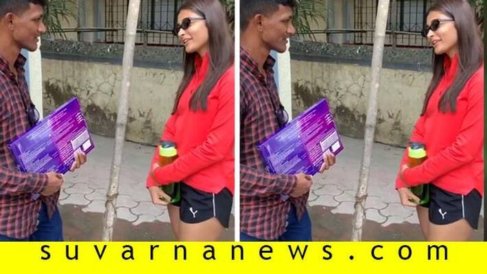 Tollywood actress pooja hegde meets her biggest fan who slept on footpath for 5 days Tollywood actress pooja hegde meets her biggest fan who slept on footpath for 5 days