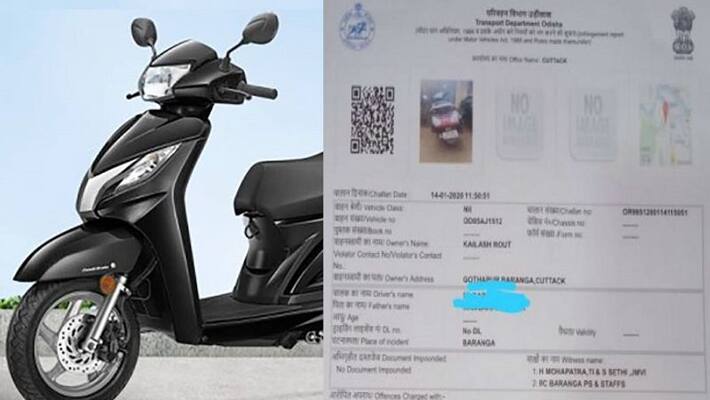 Father fined 26000 rs for juvenile son scooter ride at cuttack Father fined 26000 rs for juvenile son scooter ride at cuttack