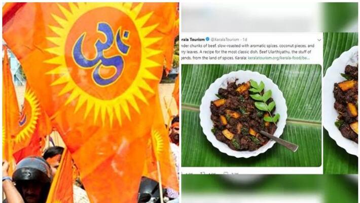 VHP on kerala Tourism beef tweet VHP on kerala Tourism beef tweet