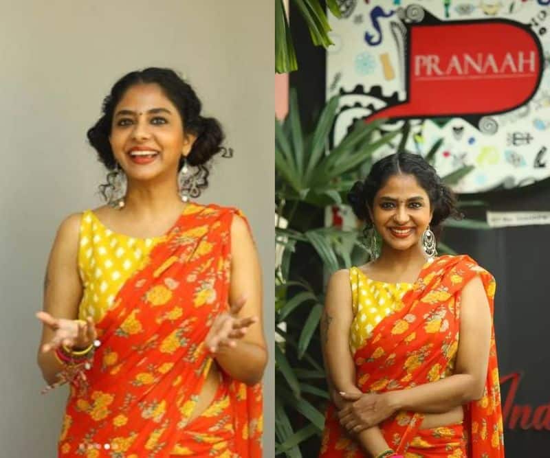 poornima indrajith introducing new fashion style in saree instagram post goes viral