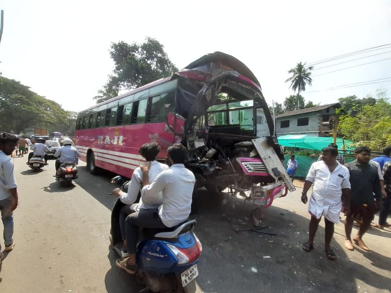 one death malappuram bus lorry accident photo story