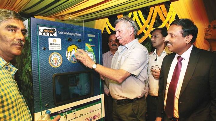 KSCA Installs Plastic Recycling Machine at M Chinnaswamy Stadium KSCA Installs Plastic Recycling Machine at M Chinnaswamy Stadium