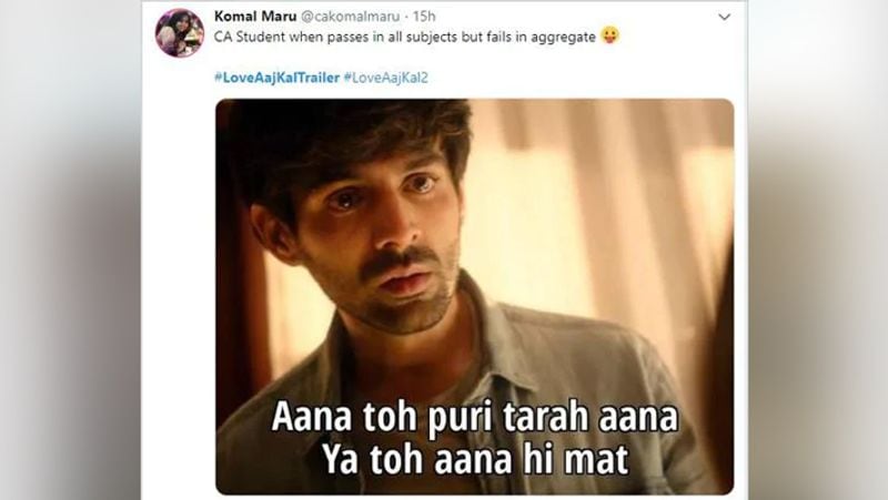 Love Aajkal 2 trailor twitter users makes fun by memes of sara ali khan and kartik aaryan trailor also KPY