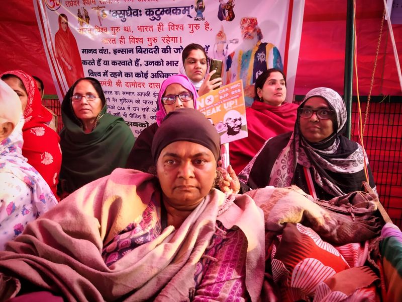 delhi shaheen bagh mothers protest against caa