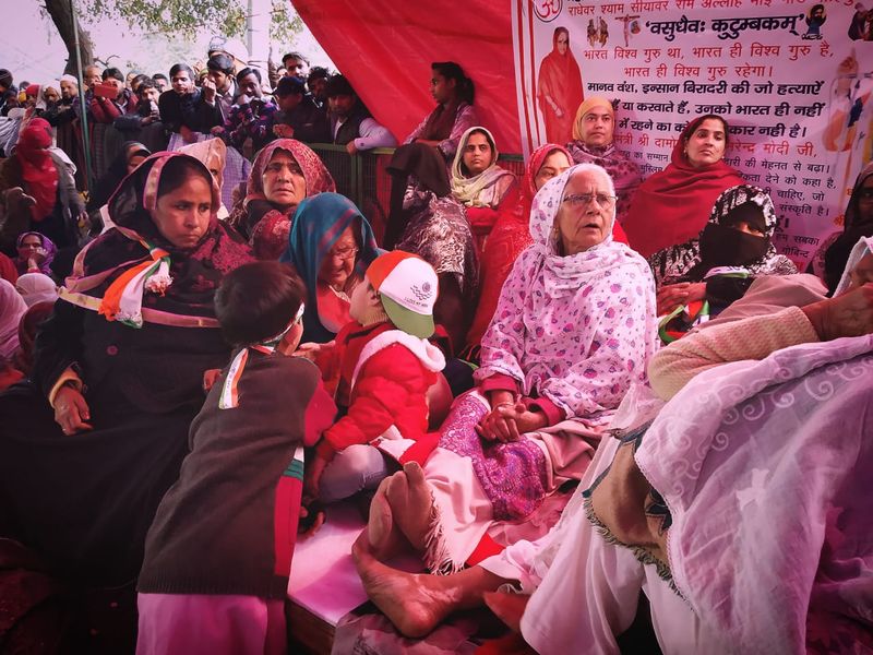 delhi shaheen bagh mothers protest against caa