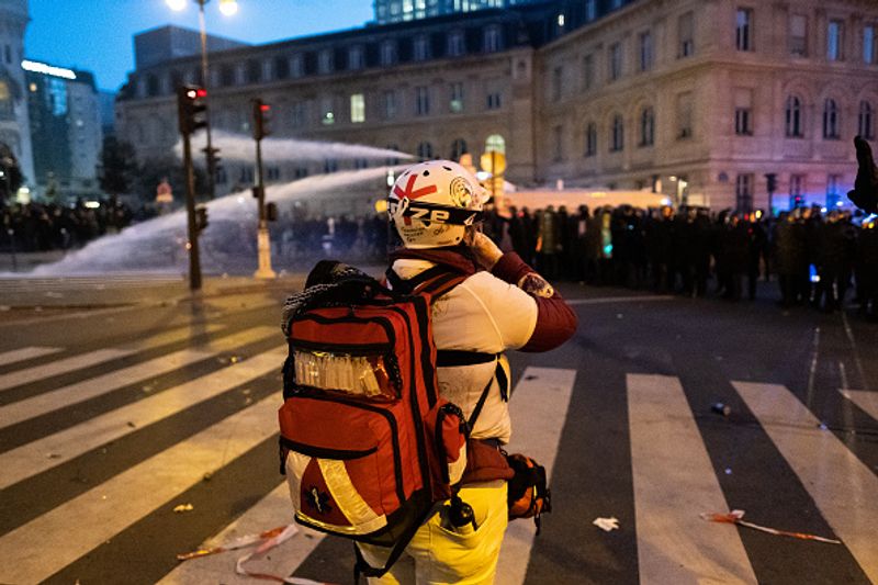 yellow vests protest against emmanuel macron french government