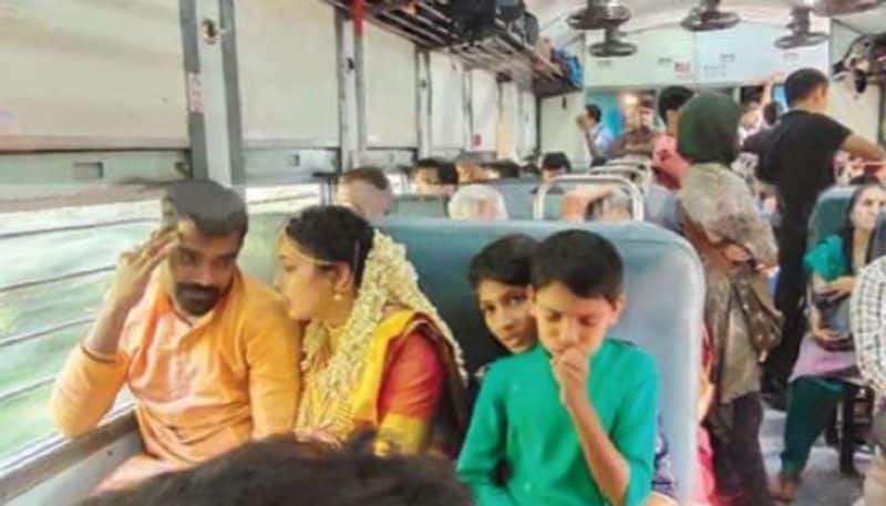 newly married couple s train journey