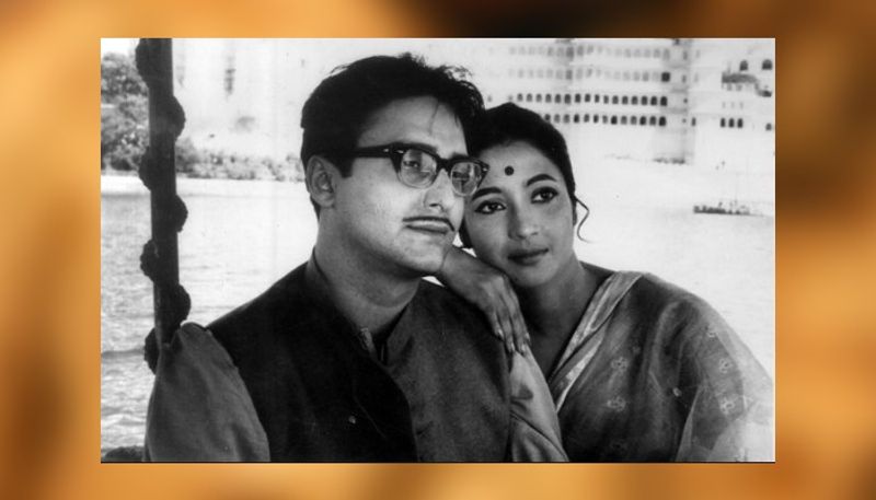 সাত পাকে বাধাঃ ১৯৬৩ সালে মুক্তি পেয়েছিল সাত পাকে বাঁধা ছবিটি। এই ছবিতে সৌমিত্র চট্টোপাধ্যায়ের বিপরীতে অভিনয় করেছিলেন সুচিত্রা সেন।