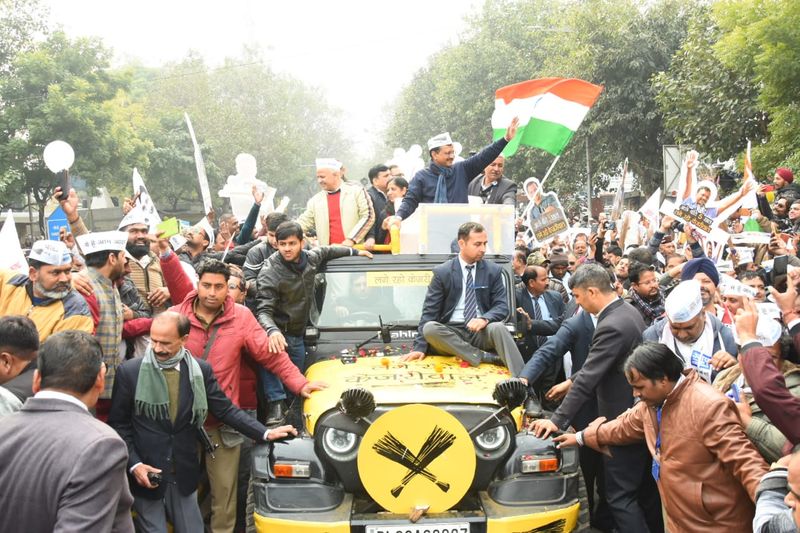 Three parties that are in the fray this election are Arvind Kejriwal-led Aam Aadmi Party, Bharatiya Janata Party, and the Indian National Congress.