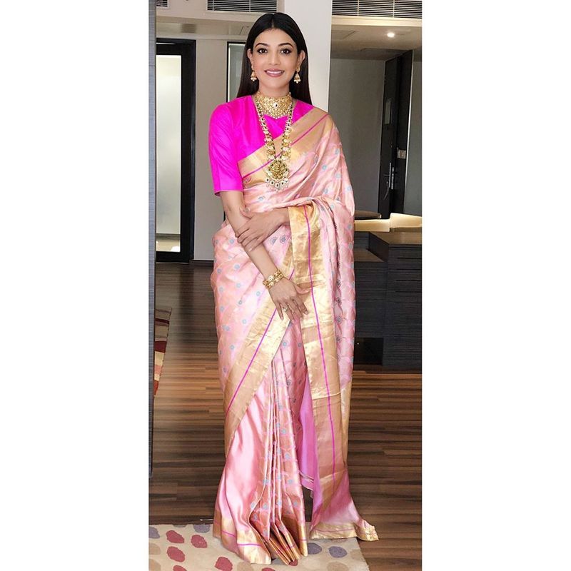 Kajal Aggarwal latest saree photos goes viral