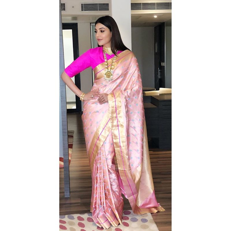 Kajal Aggarwal latest saree photos goes viral