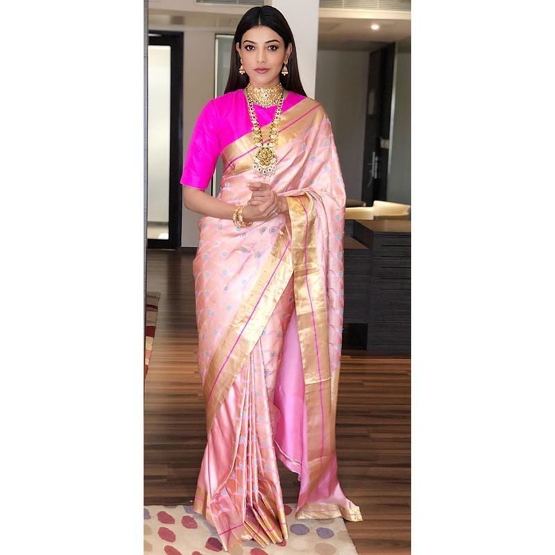 Kajal Aggarwal latest saree photos goes viral