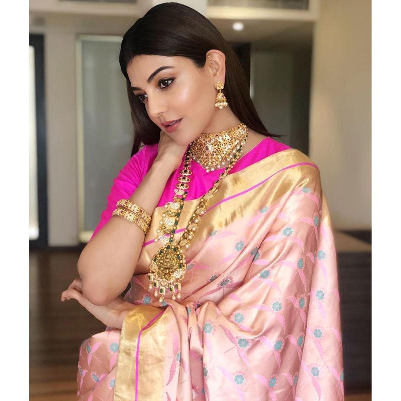 Kajal Aggarwal latest saree photos goes viral