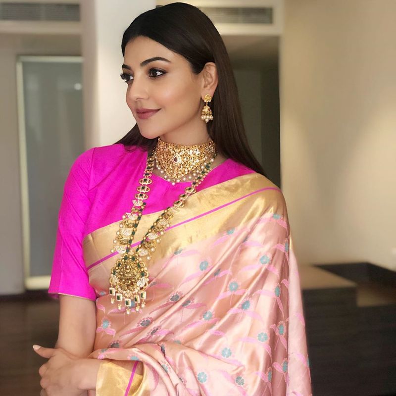 Kajal Aggarwal latest saree photos goes viral
