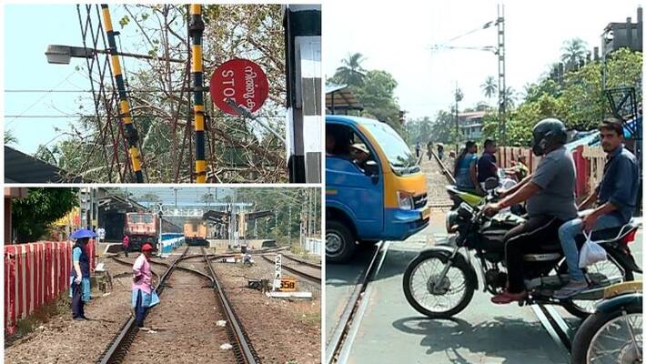 No railway over bridge; Traffic block in Guruvayur No railway over bridge; Traffic block in Guruvayur