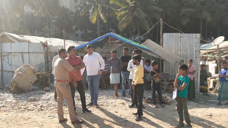 huts demolished by bengaluru police are of indian nationality