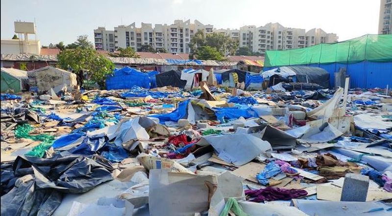 huts demolished by bengaluru police are of indian nationality
