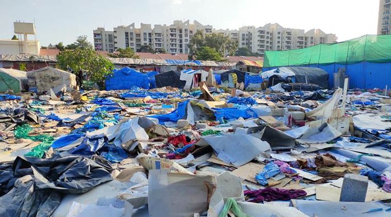 huts demolished by bengaluru police are of indian nationality