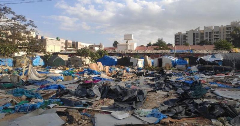 huts demolished by bengaluru police are of indian nationality