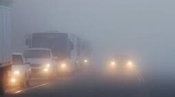 Weather conditions: dense fog in the plains and snowfall in the mountains