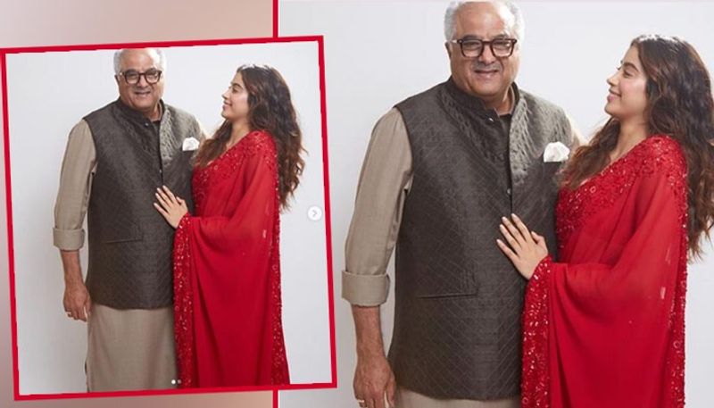 উমাং -এর রেড কার্পেটে বাবা বনি কাপুরের সঙ্গে মায়ের এই শাড়িতে নজর কেড়েছেন অভিনেত্রীকে।
