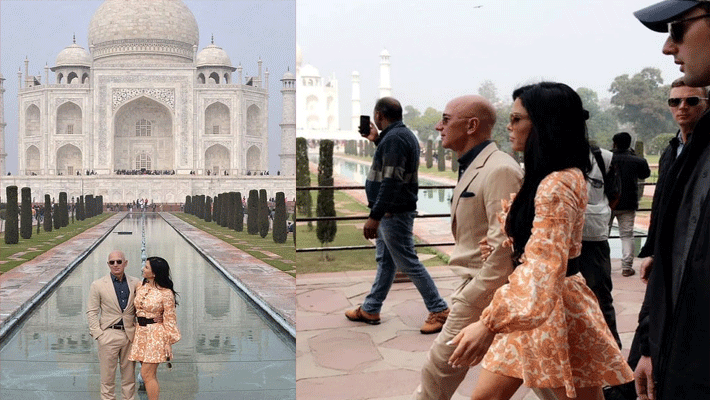 Amazon Founder Jeff Bezos Visits Taj Mahal With Girlfriend Lauren Sanchez Amazon Founder Jeff Bezos Visits Taj Mahal With Girlfriend Lauren Sanchez