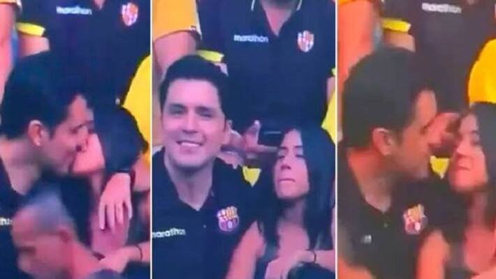 Football fan kissing video destroyed his relationship in Ecuador Football fan kissing video destroyed his relationship in Ecuador