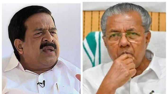 Kerala Opposition leader ramesh chennithala Sprinklr IT secretary and Chief minister Pinarayi Vijayan Kerala Opposition leader ramesh chennithala Sprinklr IT secretary and Chief minister Pinarayi Vijayan