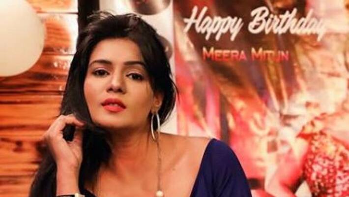 Netizens Slams Meera Mithun For Over Glamour Short Dress Photo Shoot Netizens Slams Meera Mithun For Over Glamour Short Dress Photo Shoot